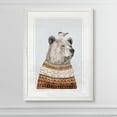 thumbnail image 3 of Wexford Home Fair Isle Bear I-Framed Print - White - 16X22, 3 of 4