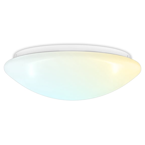 Luxrite 14 Inch LED Flush Mount Ceiling Light, 25W, 5 CCT Color Selectable, 1875 Lumens, Dimmable, Damp Rated, ETL Listed