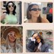 thumbnail image 5 of Gafas de sol rectangulares para mujer, estilo retro, gafas de conducción de los años 90, estilo vintage, marco cuadrado estrecho, protección UV400, 5 of 6