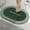 Green, variant on InsCrazy Bathroom Rugs Bathroom Absorbent Floor Mats Crystal Velvet Cushions Toilet Foot Mats Toilet Door Non-slip Household Quick Dry Bathroom Mats 20" x 35"