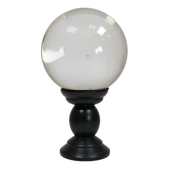 Wicca Occult Witchcraft Paranormal Witch Crystal Glass Gazing Ball On Stand