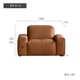 thumbnail image 1 of Leather Corner Sofa First Layer Cowhide Italian Style Minimalistic Straight Row Three-Seat Tofu Block Sofa  living room sofa My Lux Decor Round, 1 of 7