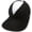 Black, variant on Women's Ruched Sun Visor Hat Ponytail Friendly Open Top Cap Breathable Twist Sports Hat Summer Beach Outdoor Sun Hat(Black,Free Size)