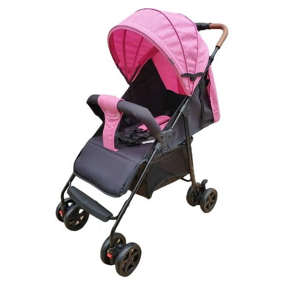 Carriola Para Bebé Prinsel Mónaco Plegable A Una Mano Rosa