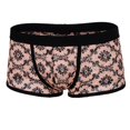 thumbnail image 4 of Ropa Interior Fina Transpirable de Encaje para Hombre Bóxers con Estampado Floral Calzoncillos Cortos con Bulto Calzoncillos L BLESIY Ropa interior de encaje de los hombres, 4 of 7