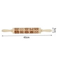 thumbnail image 5 of Dusknt Rolling Pin, Rolling, Clearance! Creative Pattern Rolling Pin Wooden Household Baking Embossed Carving Rolling Pin, 1Pc Rolling Pin, 5 of 7