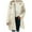 White, variant on Uaswgudfs ​Wrap Double-Breasted Coat: Women's Autumn Plush Textured Long Coat with Notched Lapel & Windproof Warm Insulation​