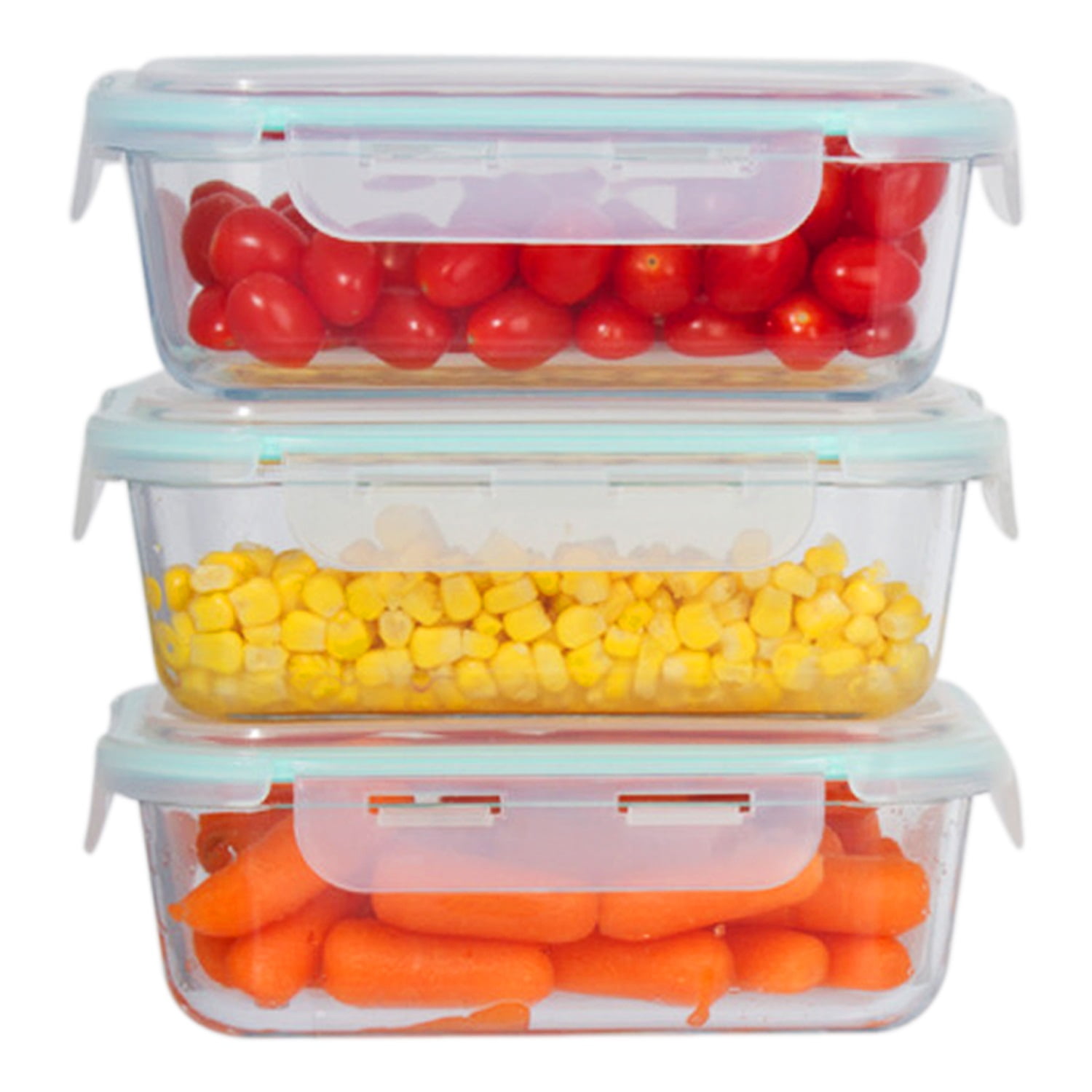 Imperial Home 6 pcs. 37 Oz Glass Meal Prep Storage Container Set W