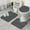 Multicolor Triangular And, variant on Multicolor Paisley Pattern Bathroom Rugs Sets 3 Piece,Toilet Cover Set,Absorbent Non Slip Bathroom Mats Sets with U-Shaped Contour Rug Toilet Rug Set