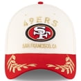 thumbnail image 2 of Men's New Era  Cream/Scarlet San Francisco 49ers 2025 NFL Draft 39THIRTY Flex Hat, 2 of 5