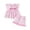 Pink, variant on Xyant Toddler Baby Girl Clothes Knit Floral Fly Sleeve Tops Shorts Cute Summer Spring Outfits Infant Baby Girl Clothing Set (Pink,18-24 Months)