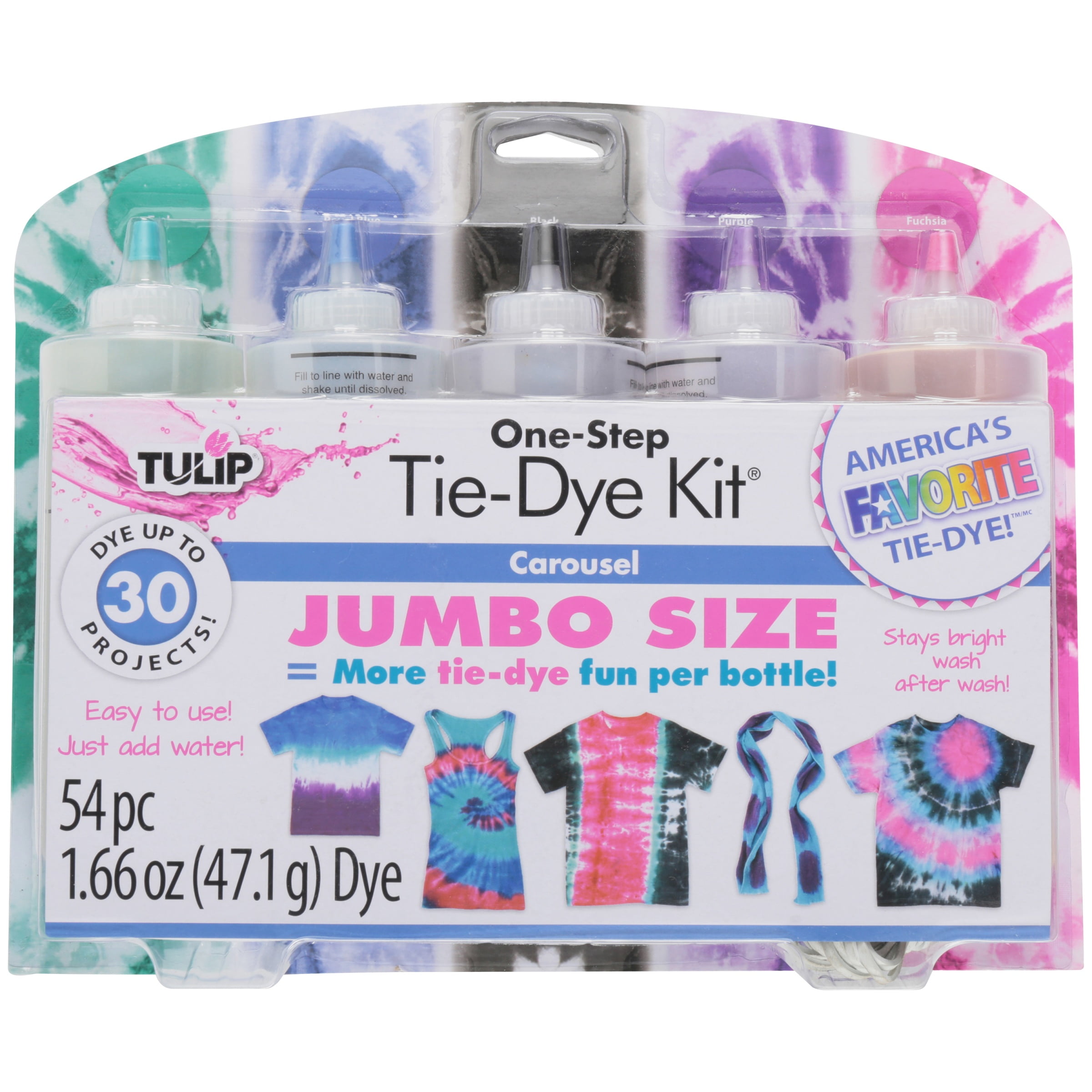 Tulip Jumbo Size OneStep TieDye Kit® 54 pc Pack