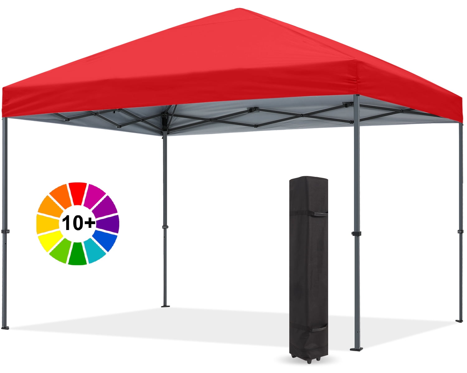 ABCCANOPY 12 Ft x 12 Ft Easy Pop up Outdoor Canopy Tent,Red