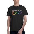 thumbnail image 1 of Accept Understand Love Neurodiversity Infinity Autism Men's Basic Short Sleeve T-Shirt Black XX-Large, 1 of 5