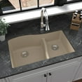 thumbnail image 3 of Karran Usa Qu-630 Quartz Qu 32" Undermount Double Basin Quartz Composite Kitchen Sink -, 3 of 5