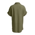 thumbnail image 4 of 2026 New Women Swimsuit Coverup Swimwear Dress Shirt Button Down Beachwear Bathing Suit Cover Up, Beach Vacation Outfits(Army Green,M), 4 of 5