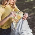 thumbnail image 5 of FORMRS 15"-15.6" Laptop Sleeve Protective Case Soft Carrying Quilted Computer Bag Cover, Beige Clouds, 5 of 7