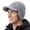 96593_Light Gray, variant on DryKnit Men Waterproof Beanie, Merino Wool Fleece Lined Ear Flap Hat, Black, xl/xxl