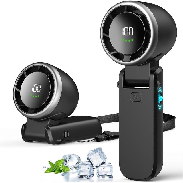 2025 Newest Portable Handheld Turbine Fan, Stepless 100-speed Wind Speed