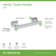 thumbnail image 2 of Symmons 493TRSTN Verity 7" Hand Towel Bar - Nickel, 2 of 7