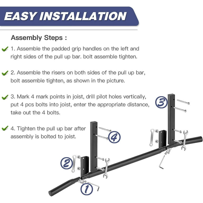 Bolt on online pull up bar