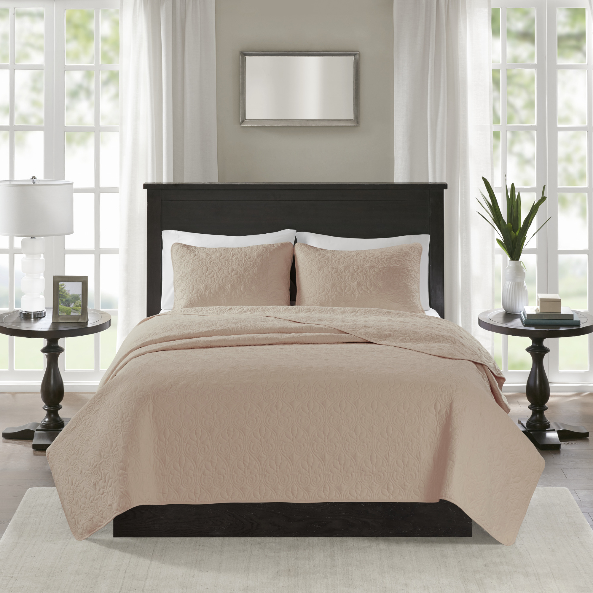 Home Essence Vancouver Super Soft Reversible Coverlet Set, Twin/Twin XL, Blush - image 5 of 13