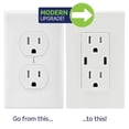 thumbnail image 4 of Leviton T5636-W - Cargador USB dual tipo C/C de 60 W (6 A) con toma de corriente 15 A, cargador USB, 4 of 14