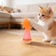 thumbnail image 4 of Gato interactivo de madera con balanceo para gatos de interior, se endereza solo, con sombrero y, 4 of 4