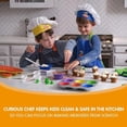 thumbnail image 2 of Curious Chef 11-Piece Blue and Green Chef's Kit for Kids, Includes Real Cooking and Baking Tools, Dishwasher Safe and Made with BPA-Free Plastic, 2 of 5