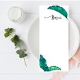 thumbnail image 2 of Koyal Wholesale Tropical Banana Leaf Printable Wedding Paper Menu Cards for DIY Printer, Pack of 52, 2 of 5