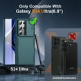 thumbnail image 5 of 3 in 1 Magnetic for Samsung Galaxy S24 Ultra Case with Slide Camera Cover&2 Screen Protectors(Green), 5 of 9