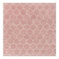 thumbnail image 3 of Unique Loom Trellis Shag Collection Area Rug - Ruby (7' 10" Square Light Pink/Ivory), 3 of 12