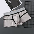 thumbnail image 2 of GHSOHS Mens Underwear Plus Size Underpants for Men Trendy Boxers Mens Casual Fashion Cotton Underwear Boxers Large Size Waist Four Angle Mens Flat Feet Boxer Brief Cotton Underwear Mens Thong,3XL, 2 of 3