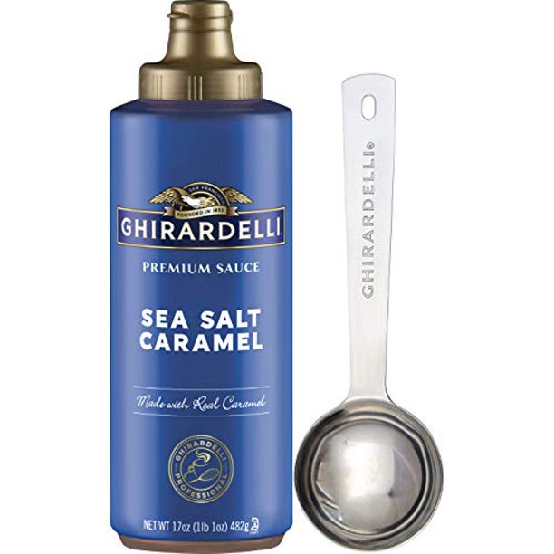 Ghirardelli Sea Salt Caramel Flavored Sauce, 17 Ounce Squeeze Bottle