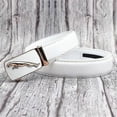 thumbnail image 3 of Cow Leather Men's Automatic Buckle Belt Blue/white/brown/black/red 3.5CM Width Designer Belt for Men 90-130CM Trouser Belts, 3 of 4