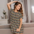 thumbnail image 3 of Kdxio Chemise de Nuit Imprimé Nourriture pour Femmes Manches Courtes Chemise de Nuit Décontractée Imprimée Robe de Nuit Ample Confortable Pyjama, 3 of 6