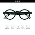 thumbnail image 6 of Round Frame Reading Glasses Bold Thick Design Lightweighted Flexible Metal Hinge Anti-Slip Temples Comfort In Vogue, 6 of 6