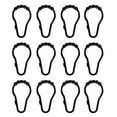 thumbnail image 4 of (2 pack) Mainstays Black Easy Glide Rollerball Plastic Shower Curtain Rings, Set of 12, 4 of 6