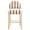 Brown Striped - Raw Wood Color Legs, variant on Zesthouse Upholstered Linen Bar Stools Set of 2, 26" Modern Counter Height Barstools with Arched Backs & Solid Wood Legs, Farmhouse Wooden Kitchen Island Chairs, Brown and White Striped