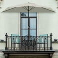 thumbnail image 5 of Pure Garden 9ft Half Umbrella for Balcony, Porch, or Deck, Tan, 5 of 7
