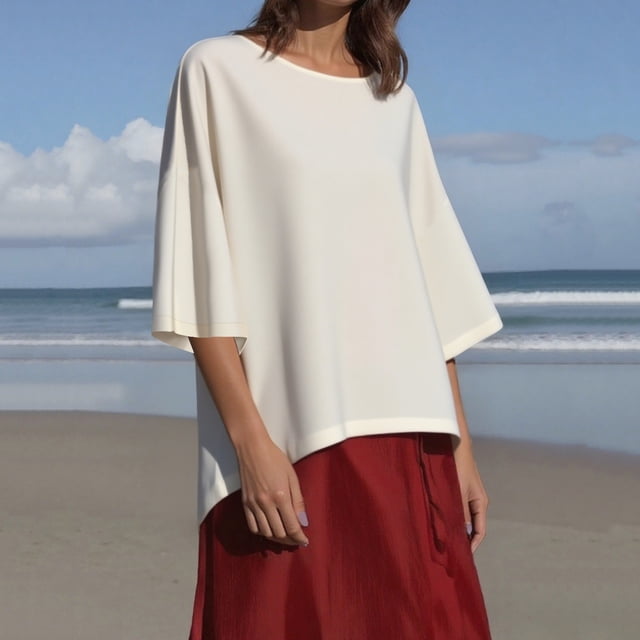 Top Henley,Blusa informal de manga larga con cuello redondo para mujer, holgada, de poliéster, color liso, para uso diario, sopatenor