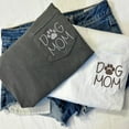 thumbnail image 2 of Dog Mom Embroidered Pocket T-Shirt, Dog Mom Embroidered T Shirt for Women, Funny Dog Mom Embroidery T-Shirt, 2 of 7