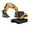 Excavator, variant on 1/64 3-in-1 Mini RC Construction Vehicle Set - Dump Truck, Excavator & Forklift with Metal Parts, Lights & Sounds | STEM Gift for Kids & Adults 4+
