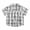 a-White27474, variant on Boys Kids Plaid Button Down Shirt With Spread Collar Short Sleeve Labeled Bust Pocket Casual Fit Top For Kids Daily Wear School Activities Casual Outings Classic Top