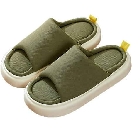 

DabuLiu Summer Hemp Slipper Cute Anti Slip Open Toe House Slide Indoor Outdoor Sandals New