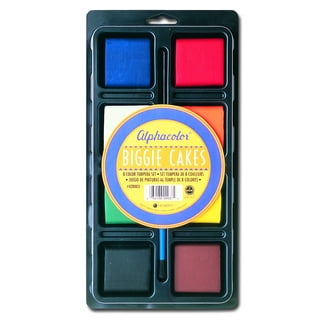 Colorations Tropical Tempera Paint Cakes, 8 Colors in Tray