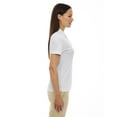 thumbnail image 2 of 75115 Ash City - Extreme Eperformance Ladies' Launch Snag Protection Striped Polo, XL, SILVER, 2 of 3
