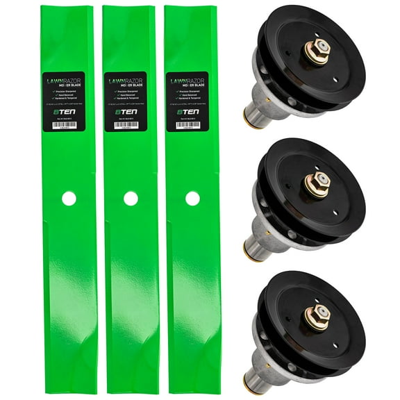 8TEN Spindle Low Lift Blade Kit for Exmark Lazer Z Turf Ranger MK1002095