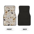 thumbnail image 2 of Pofeuu Dog Animal Print Car Foot Mat Set of 4 Pieces - All-Weather Full Set Floor Mats for Cars Trucks SUVs, 2 of 7