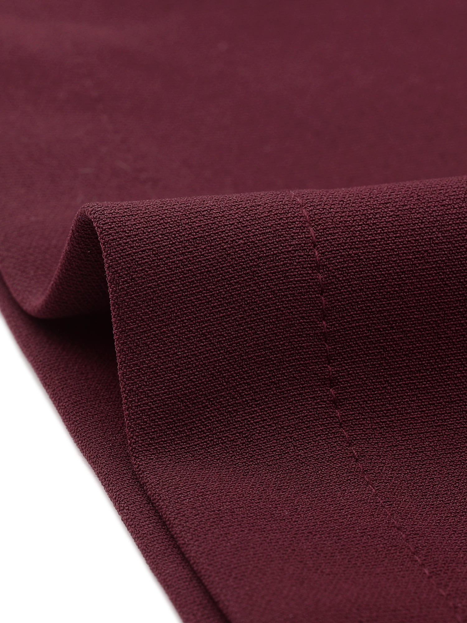 DARING DIVA Women's Plus 2 Pieces Business Office Blazer and Pants Suit Set 3X Burgundy